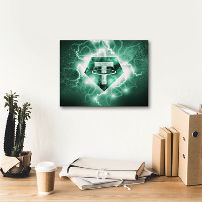 'Crypto Eclipse Tether Usdt' by Epic Portfolio, Canvas Wall Art
