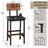 17 Stories Bar Stools with Backrest, 16.5'' Square Pu Upholstered Barstools for Kitchen Island-2020943573-2029818205