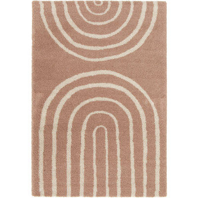 Harlan Geometric Shag Area Rug