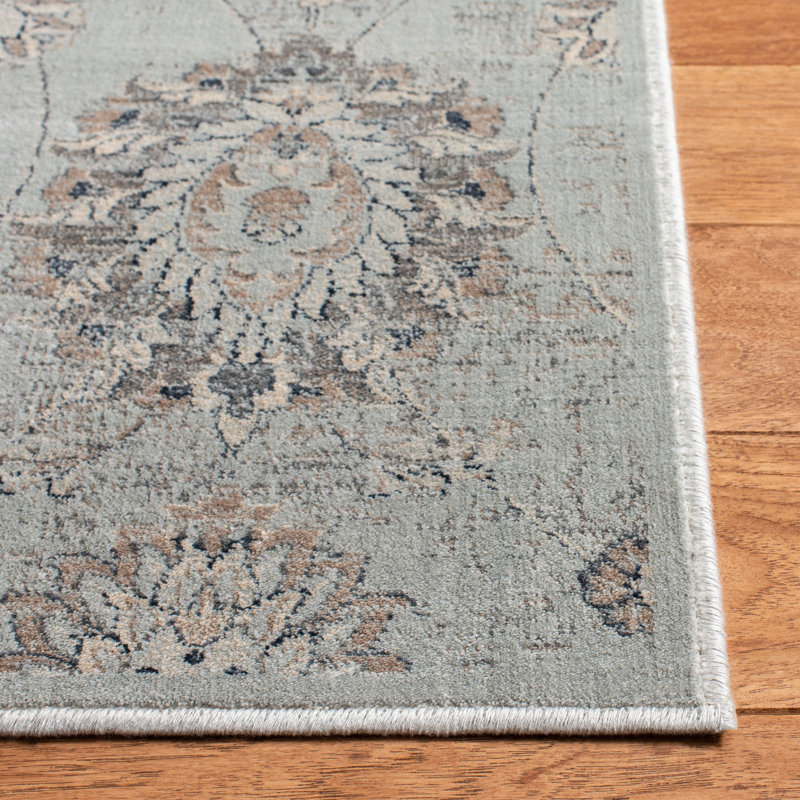 Kilmarnock Floral Viscose Area Rug, Rectangle 122 x 183 cm