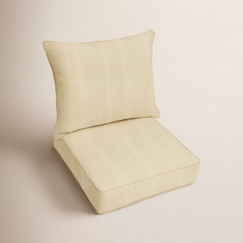 Desma Indoor/Outdoor Sunbrella Seat/Back Cushion, 5" H x 23" W x 25" D, Sunbrella - Canvas Rust