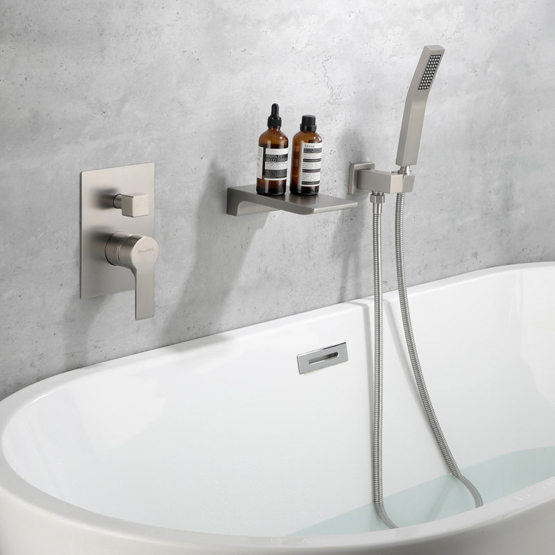 Pressure-Balanced (Temperature Control Only) Complete Shower System, Brushed Nickel