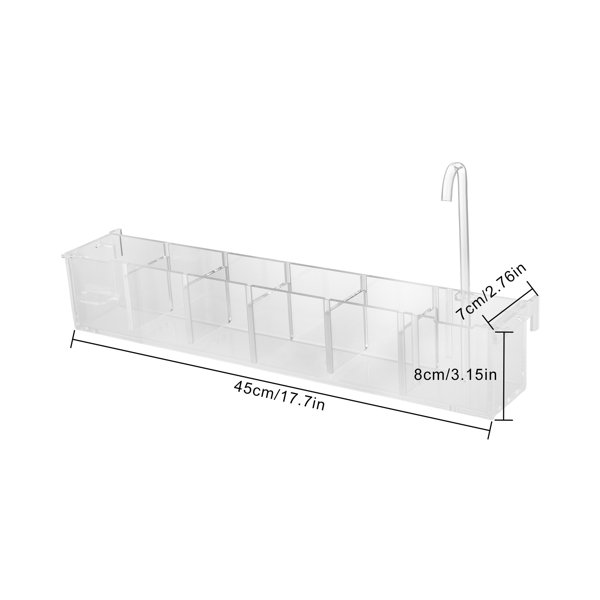  3-in-1 Aquarium Filter Boxes Transparent Acrylic Externa  Hanging Water Purifier Aquarium Supplies for Home Restaurant Hotel Aquarium  Tools(for widening Five Boxes and Seven Boxes) : Pet Supplies