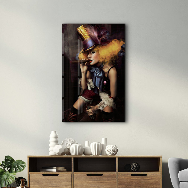 Elegant Tempered Glass Painting, 27.6 x 43.3 Inches | 100% Tempered Glass, Thickness: 0.16 Inches | UV Printed Artwork, Perfect for Home Decor & Modern Interiors, Stunning Visuals for Any Room