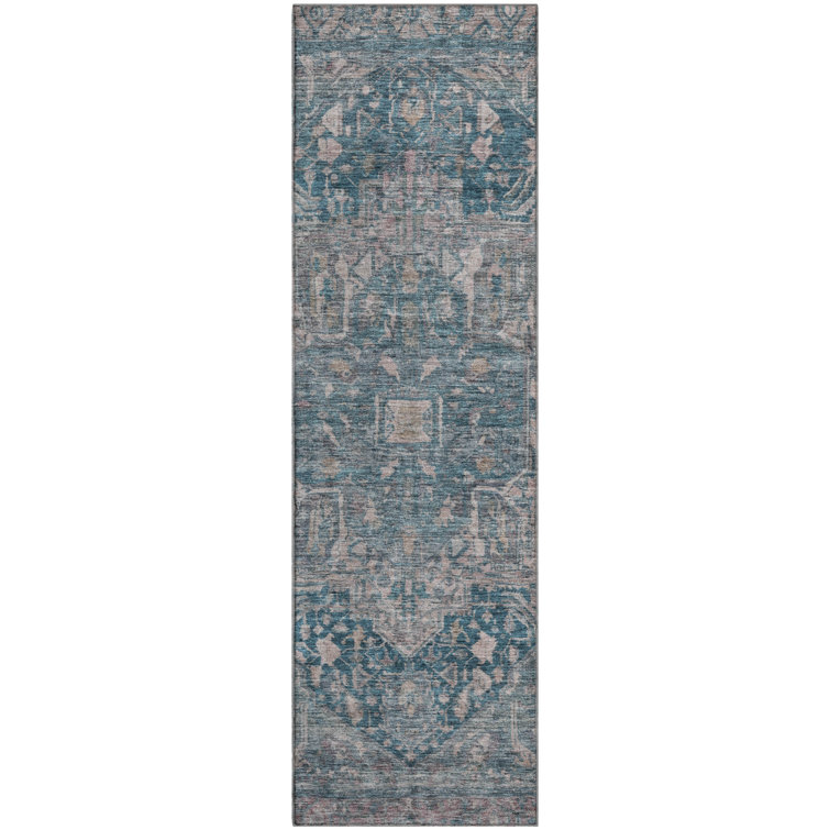 Premium Machine Washable Larock AMF1240 Medallion Rug
