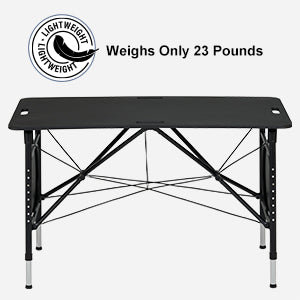 Text 213cm Adjustable Folding Table