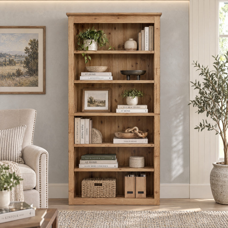 Solid Wood Shelves Bookcase