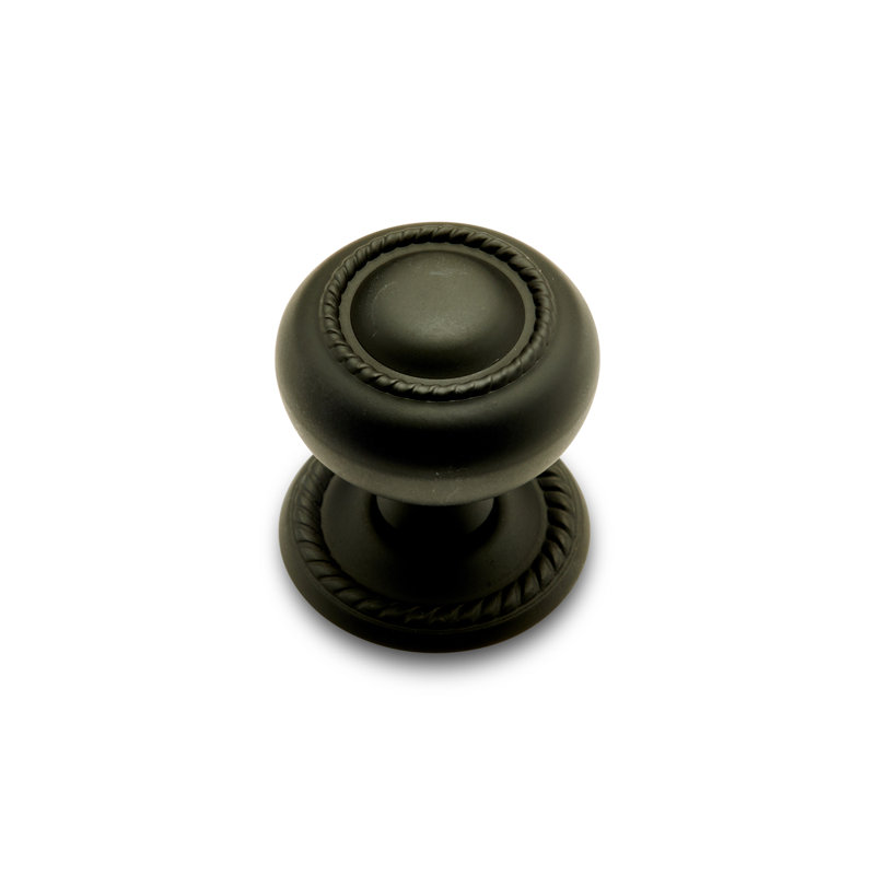 CK Series Mushroom Knob, Black, Small