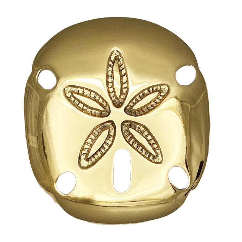 Heurtoir de porte Sand Dollar, Laiton