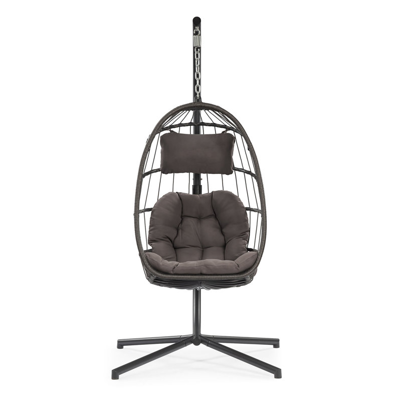 Fauteuil suspendu d'extérieur en osier de patio