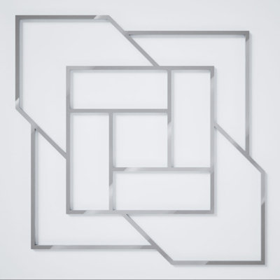 Panneaux muraux décoratifs en acrylique Loveland, moyen, l 15 3/8 po x H 15 3/8 po x T 1/8 po, gris
