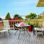 Ema-Maria Rectangular Metal Outdoor Bistro Table , 80cm W 80cm D