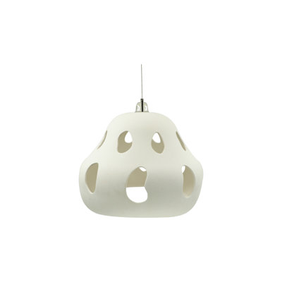 Luminaire suspendu avec découpes, blanc