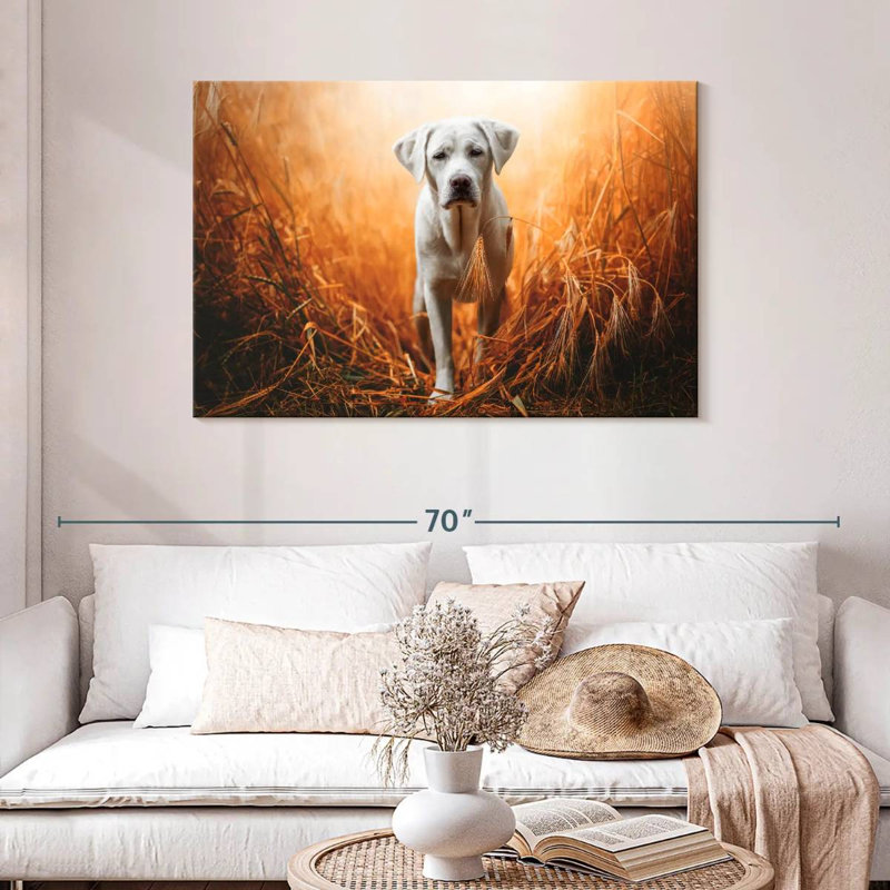Brampt Lost Labrador Retriever, 30" H x 45" W