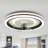 Svetlana 19" Smart Flush Mount Dimmable Ceiling Fan with LED Light and Remote