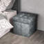 Haefner 38cm Wide Velvet Tufted Square Solid Colour Ottoman with Storage-539653511