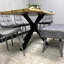 Dining Set with Bench and 4 Chairs