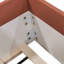 Twin Size Upholstered  Daybed Frame with Fence and Stairs,(BROWN+WHITE)-129507659-129507658