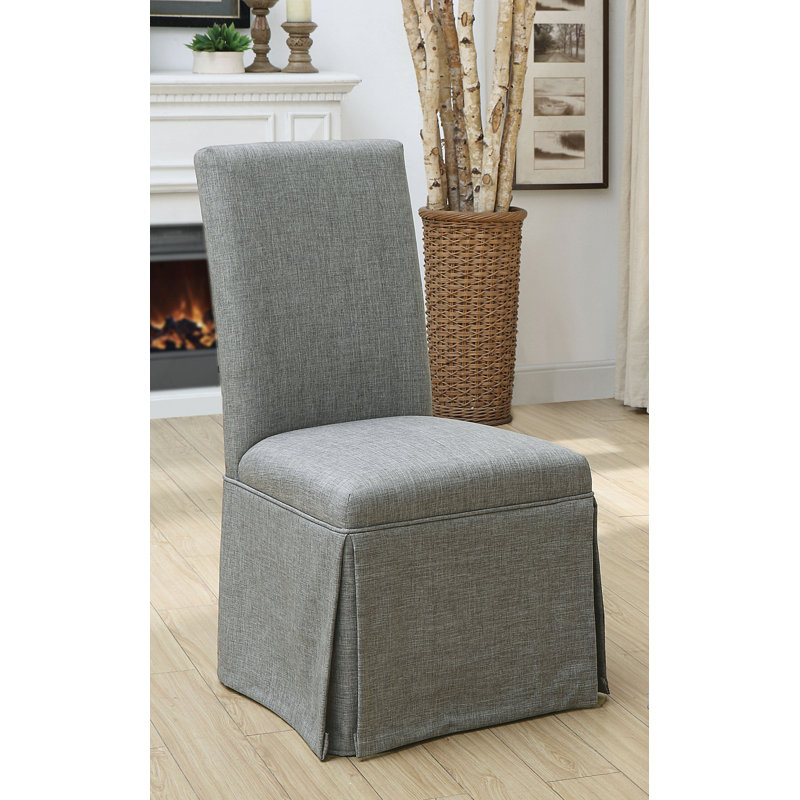 Chaise rembourrée Darlene, Gris