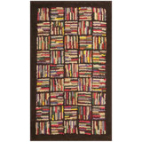 Hand Knotted Pile American Usa Wool 1920s Antique Allover Geometric Rug