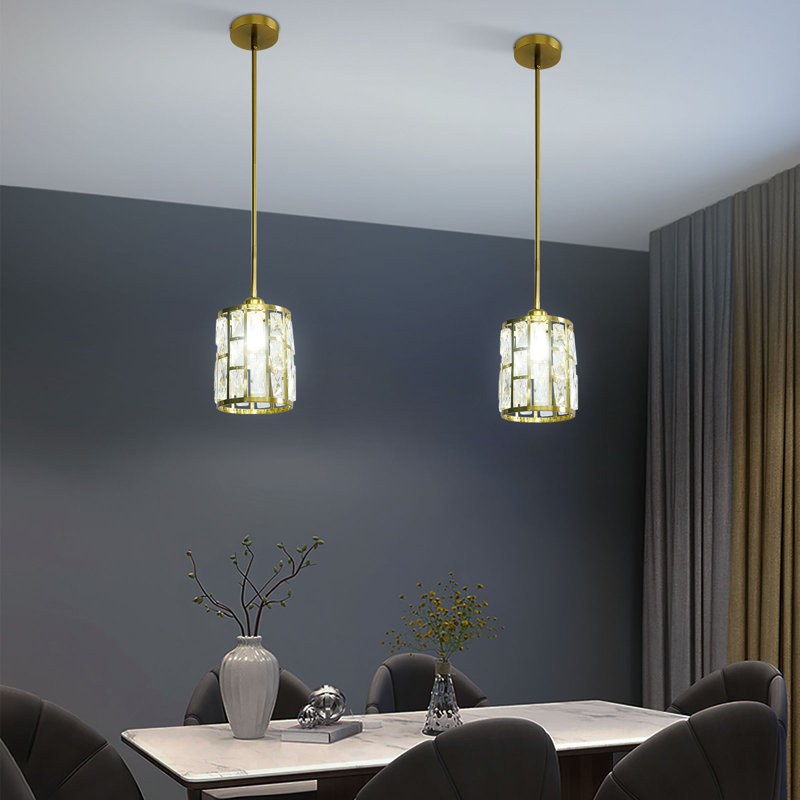 Luminaire suspendu à 1 lumière (ensemble de 2)
