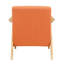 Meuble d'appoint orange tapissier: structure en bois massif, fabrication en tissu confortable, hauteur de 32,03 po-997490392