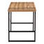 Bureau d'ordinateur, bureau personnel, ordinateur portable, L 48 po, travail, stratifié brun, métal noir, contemporain, moderne-123266610