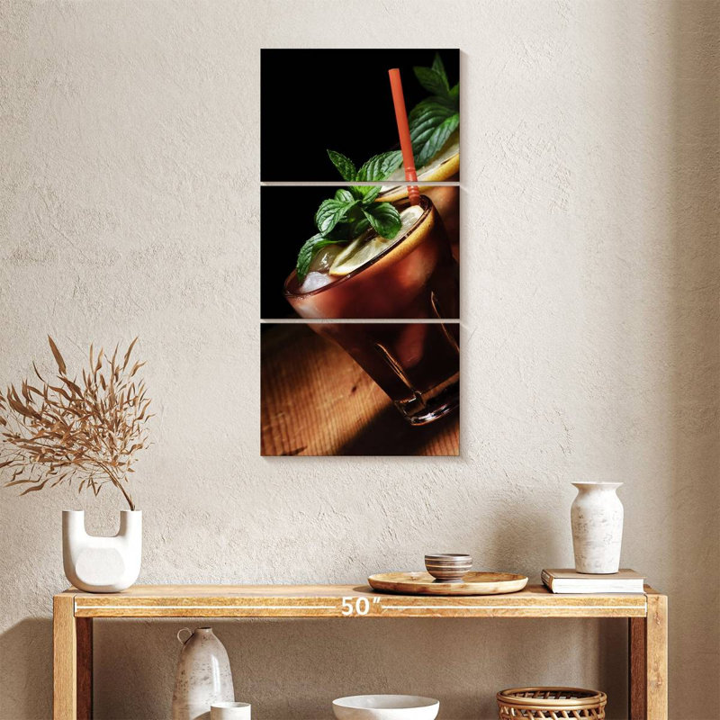 Cuba Libre Cocktails, 38" H x 18" W