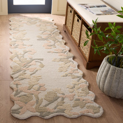 Tapis d'intérieur en laine touffeté à la main Jardin