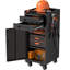 34.3" Narrow Rolling Tool Cabinet - Space-Saving Garage Storage With Lockable Door, 2 Drawers And Large Handle, Slim Metal Organizer For Tight Spaces