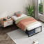 Desoto Tool-Free Quick Lock Metal Bed Frame-2113112358