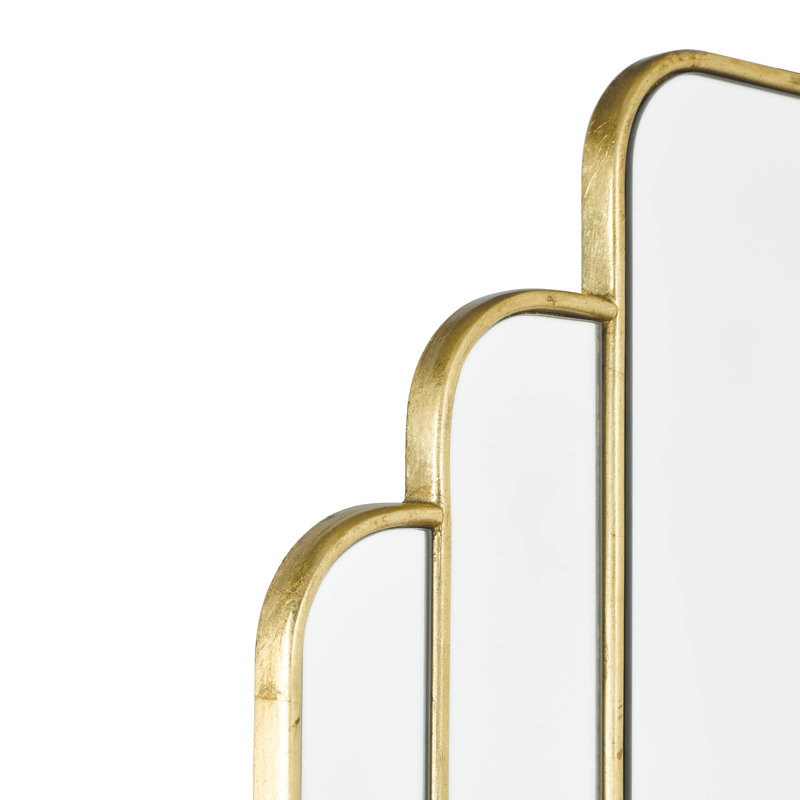 Chadha Wood Flat Wall Mirror