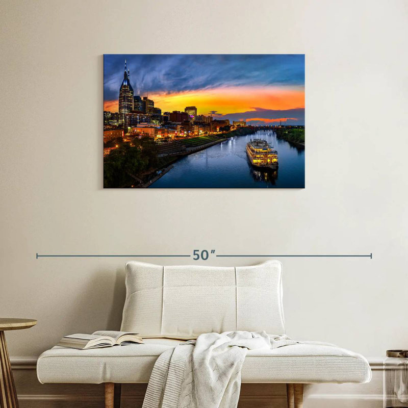 Croisière sur la rivière Nicci Nashville, H 24 po x l 36 po