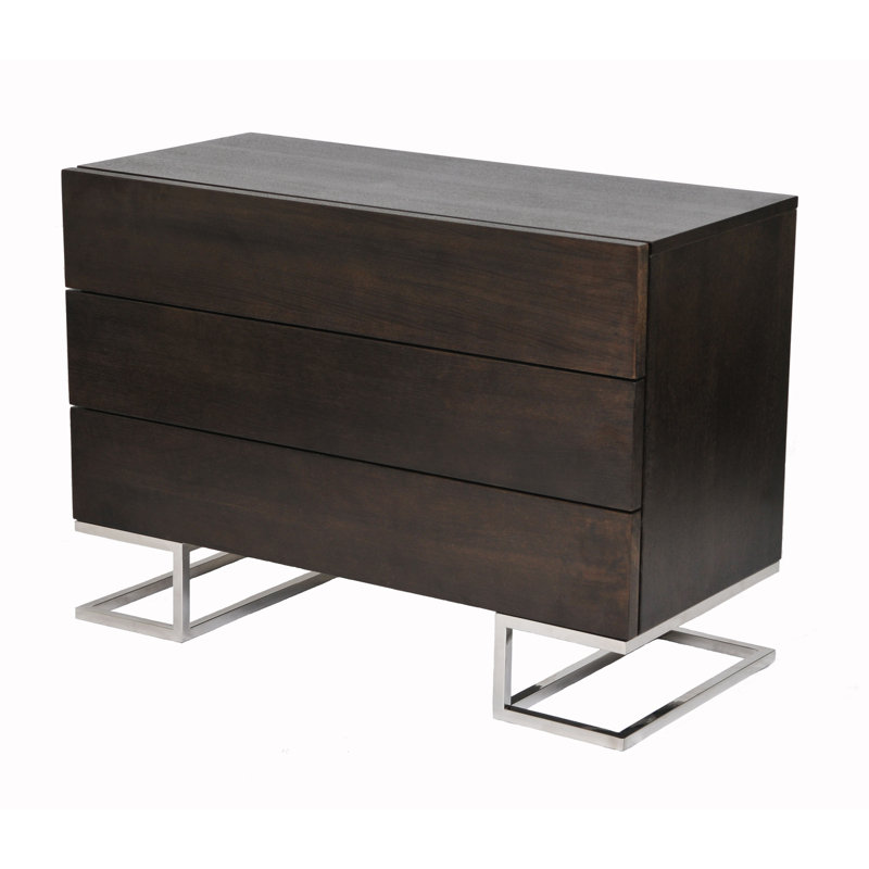     Buffet commode / buffet moderne à 3 tiroirs Pangea Home, Espresso