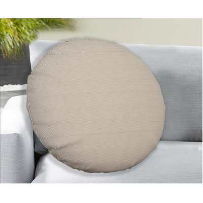 Round Pillow Slipcover: Heavy-Duty Waterproof Outdoor Cushion Cover with Secure Zipper