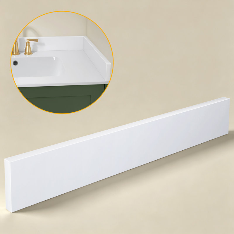 21 Inch Sidesplash In  White