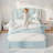 Daphne Upholstered LED Bed Frame With Drawer & Adjustable Headboard, Kids Beds-227418661-228661469