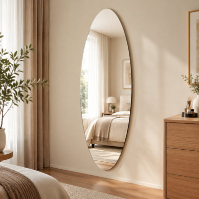 Miroir mural moderne moderne ovale