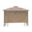APEX GARDEN Brown Fabric Side Wall for Gazebo