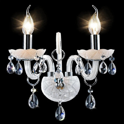 Mayflower Crystal Candle Wall Light