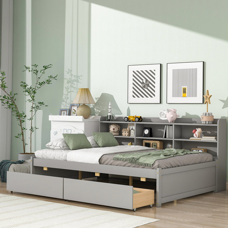 Lit Laella, Double, Gris
