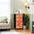 4 Drawer Dresser for Bedroom, Narrow Chest of Drawers, Wooden Top and Study Iron Frame 18"x37.5"-(WxH)