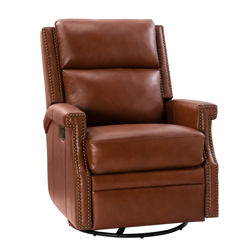 Fauteuil inclinable en cuir Nathuram