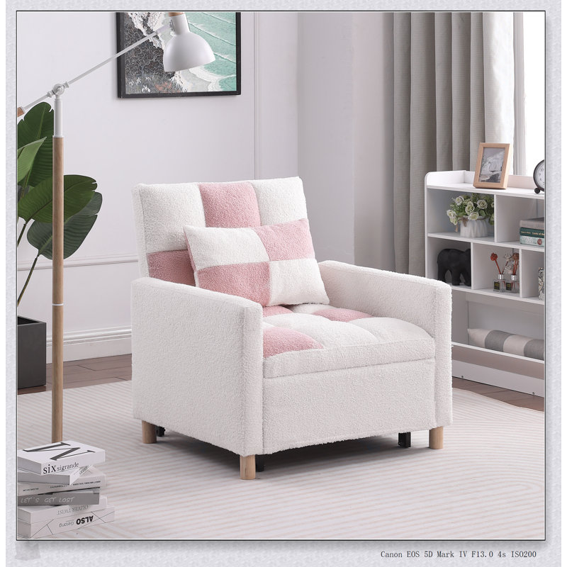 Canapé-lit convertible, réglable avec coussin, multifonctionnel pour le salon, le dortoir, un appartement, une chambre ou un bureau