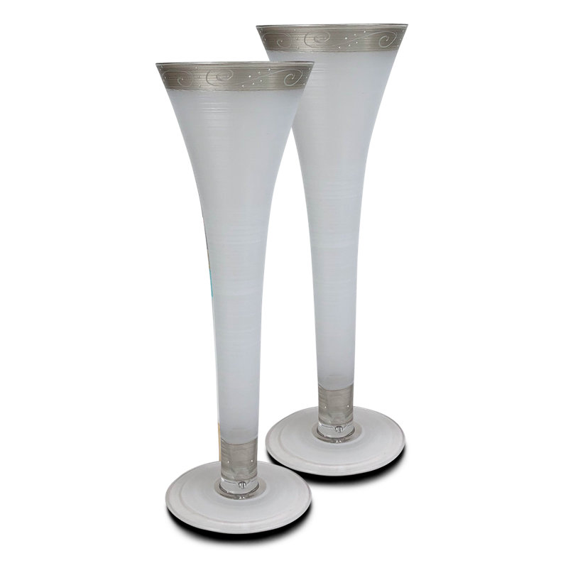 Flûte en verre Heirloom Swirl
