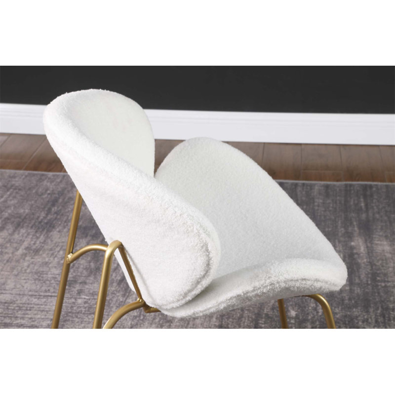 Méridienne moderne avec housse en velours Teddy, confortable et élégante pour la maison, le bureau ou la salle à manger