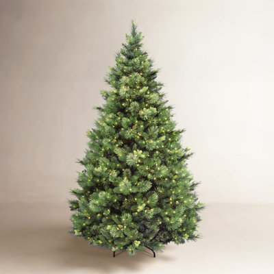 Quentin Flocked Pre-Lit Pine Christmas Tree