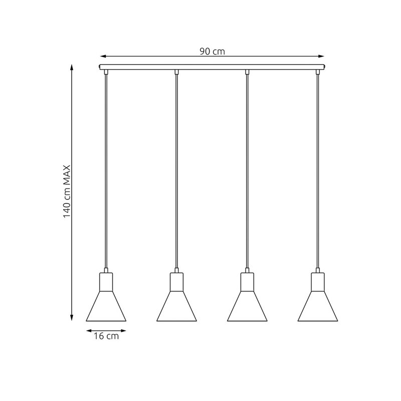 Aison 4 - Light Pendant, White