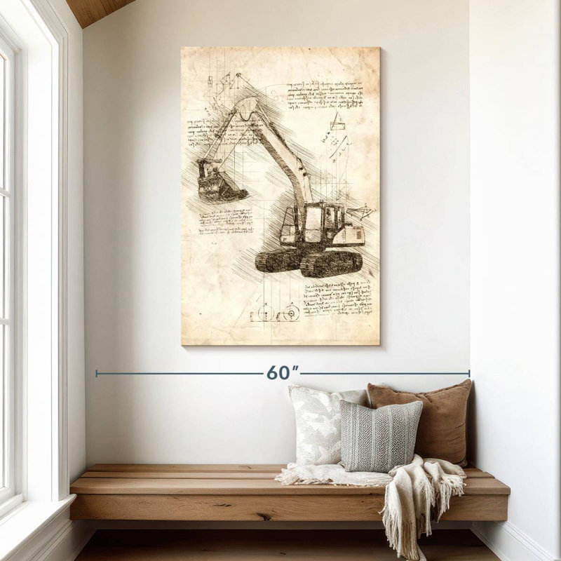 Mehar Excavator, 48" H x 32" W