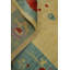 Tapis floral grand art déco à teinture végétale 12 x 12